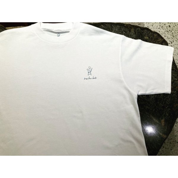 画像2: mychairbooks original logo short sleeve T-shirt (White)  7.1oz (2)