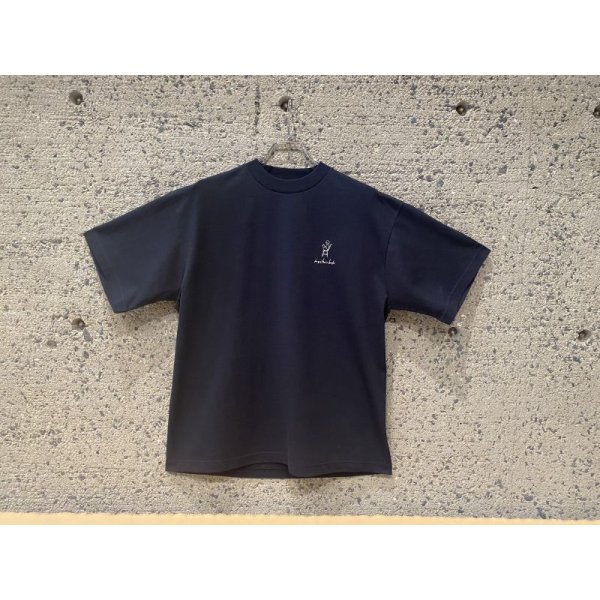 画像1: mychairbooks original logo short sleeve T-shirt (Navy) 7.1oz (1)